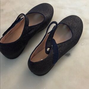 Jacadi Black Flats with Sparkle Detail